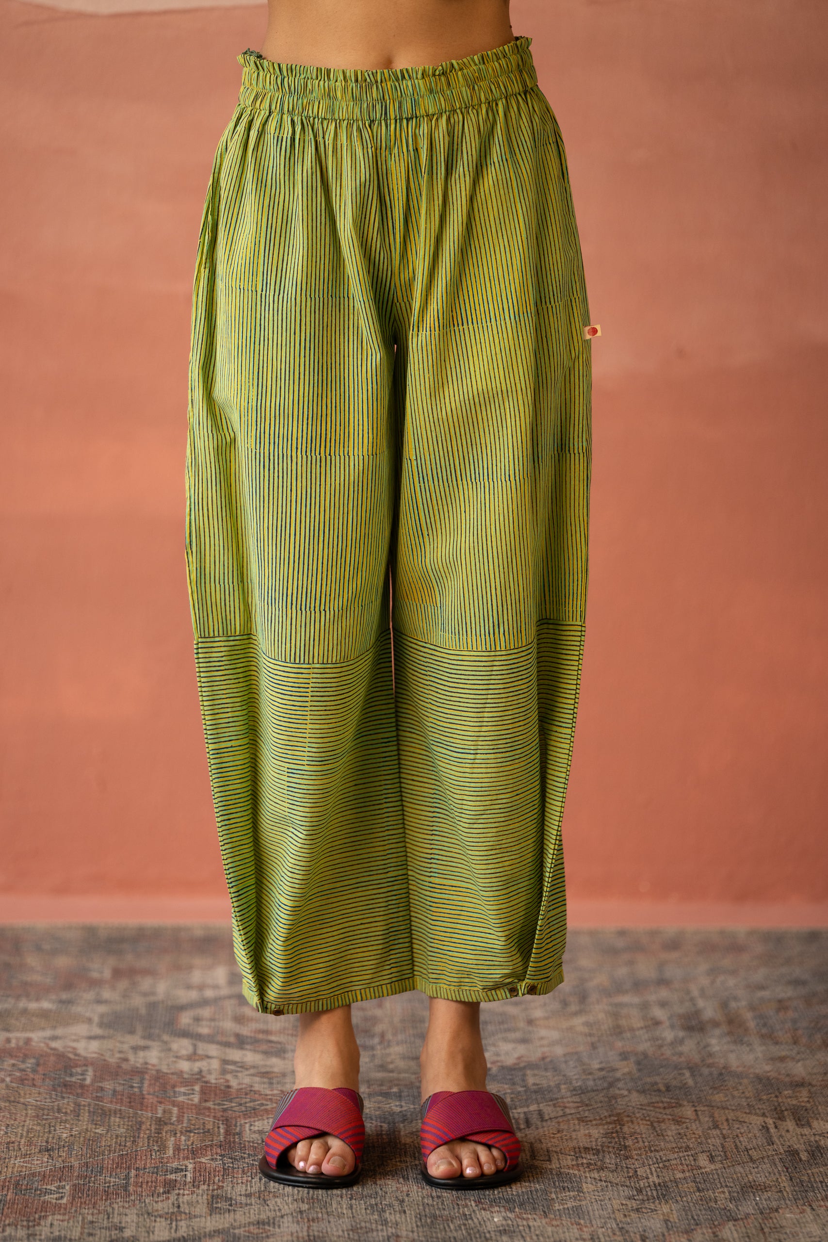 SANDRO Sahara Trousers Womens (EU) 42 Wide Leg High Rise Pleated Zip Fly  Green | eBay